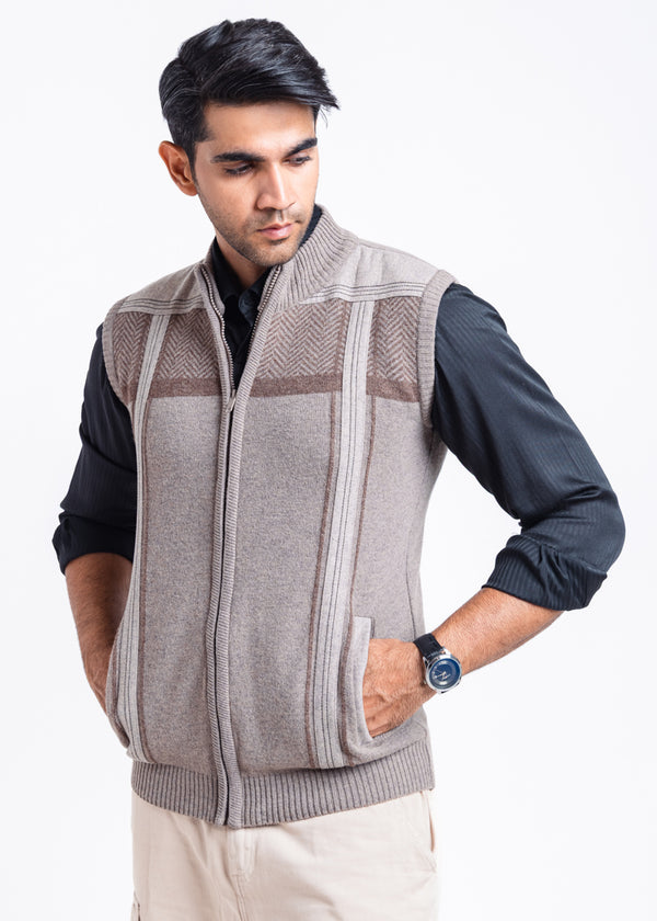 Moonrock-Turtle Neck Zipper Full Sleeves Sweater (984-14)