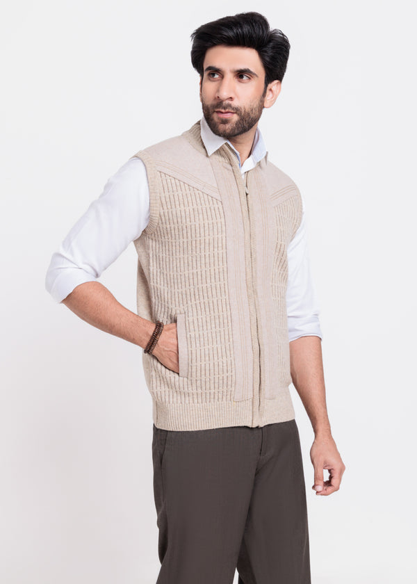 N-Stone-Gents Turtle Neck Zipper Sando Sweater (986-14)