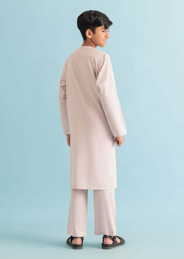 B-Pink-Blended-Kurta Trouser - (B25KP2001)