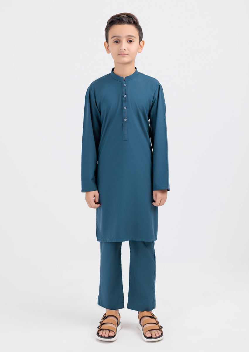 Bonanza Satrangi Teal-Blended-Kurta Trouser - (B25KP2009), view 1