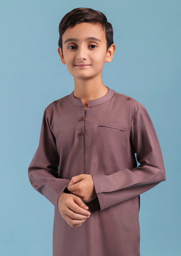 Maroon-Blended-Kurta - (B25KU1002)