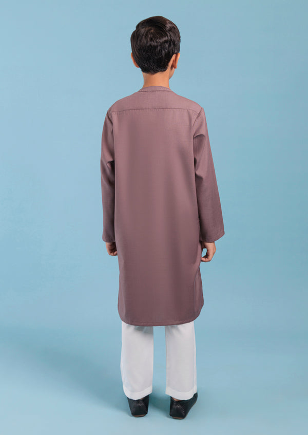 Maroon-Blended-Kurta - (B25KU1002)