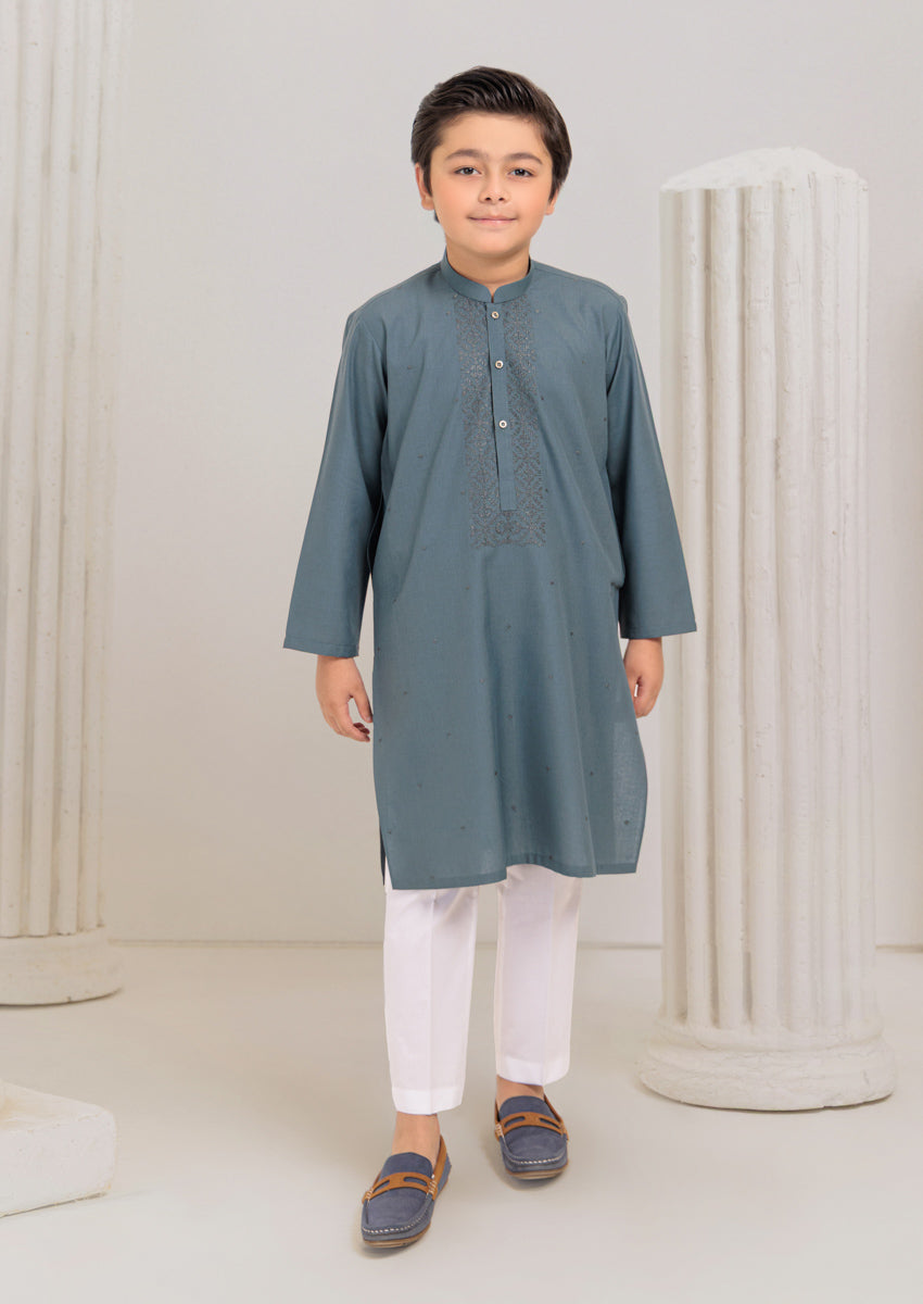 Bonanza Satrangi Aqua-Blended-Kurta - (B25KU1018), view 1