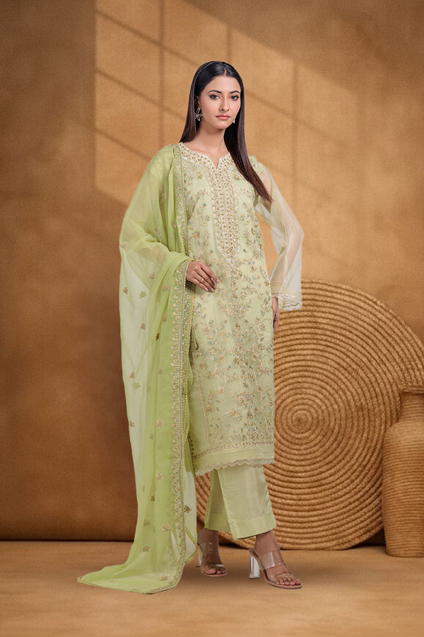 GREEN-ORGANZA-3 PIECE (BPS5243P15)