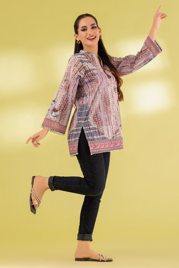 BEIGE-LAWN-1 PIECE (BRAK231P02)