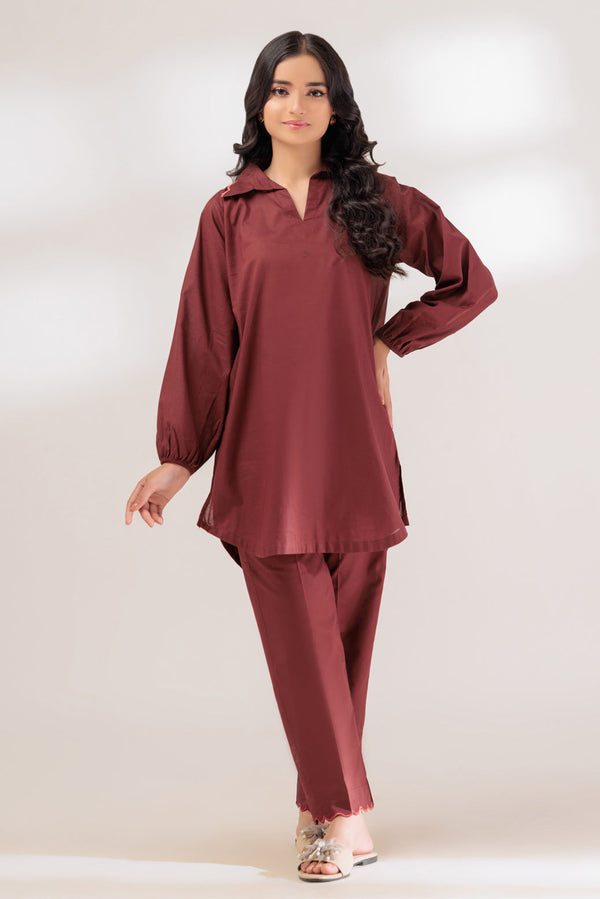 BROWN-CAMBRIC-2 PIECE (BRAK232P04)