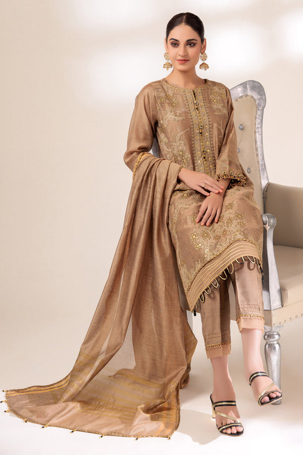 BEIGE-COTTON-3 PIECE (BS4H223P03)