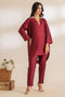 RED-RAW SILK-2 PIECE (BS7242P12)