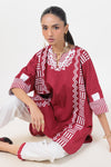 RED-JACQUARD-2 PIECE (BS7242P28)