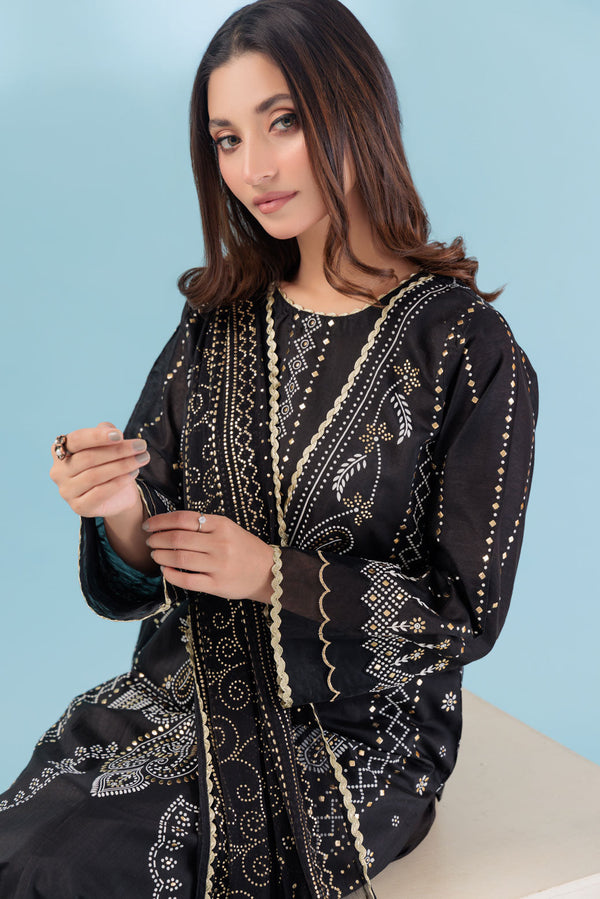 BLACK-VISCOSE-3 PIECE (BSHS233P02)