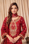 RED-BROSHIA JACQUARD-3 PIECE (C1S5243P07)