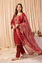 RED-BROSHIA JACQUARD-3 PIECE (C1S5243P07)