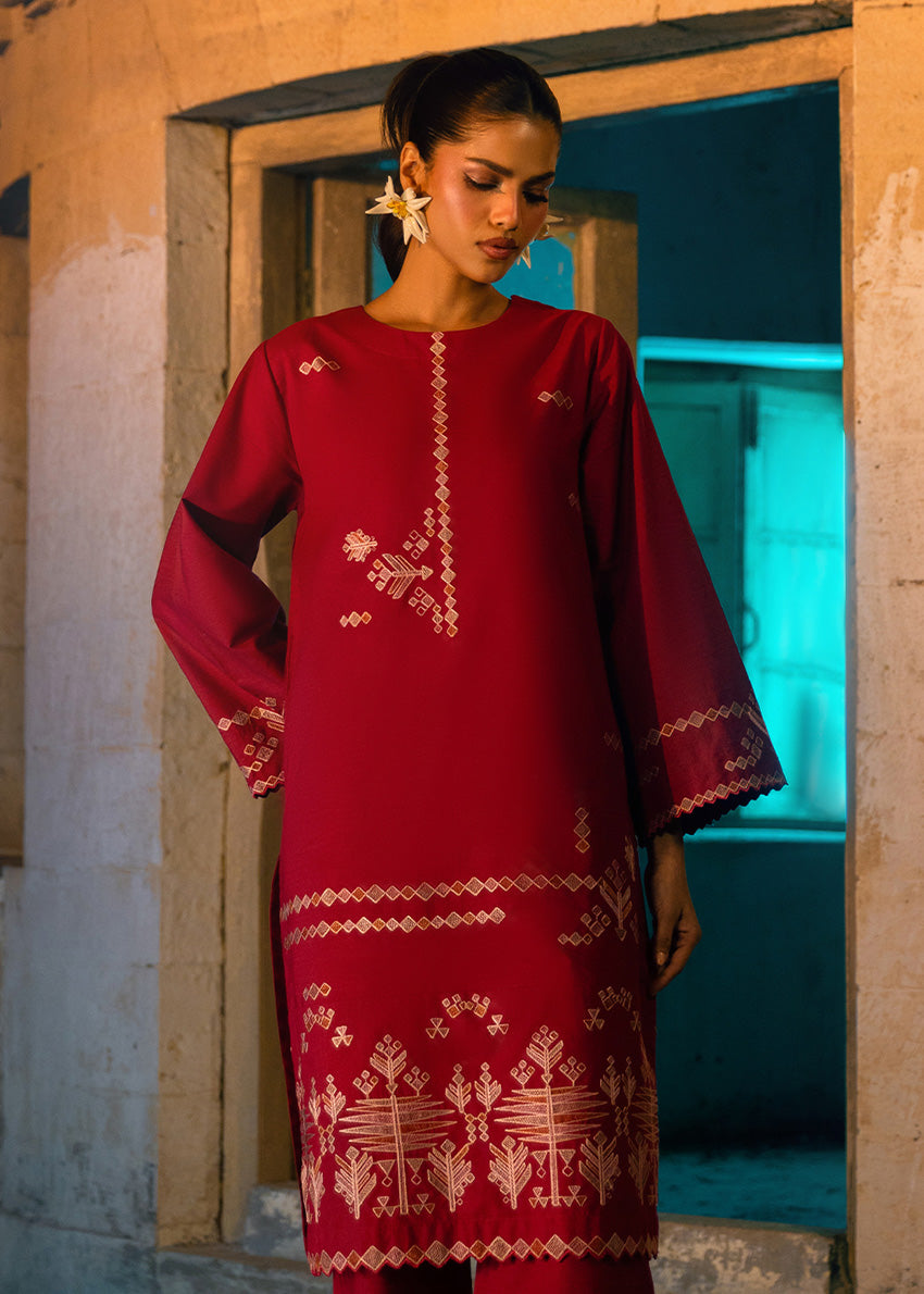 Bonanza Satrangi Carmine-Dyed Slub-3 Piece (WP3PSBW25B11D29), view 1