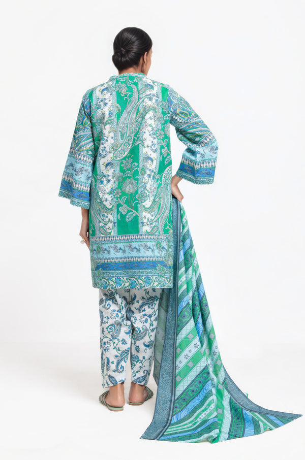 White-Khaddar-3 Piece (WP3PPBW25B9O4)