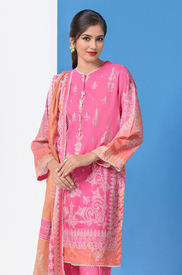 Pink-Lawn-3 Piece (WPS25P3040)