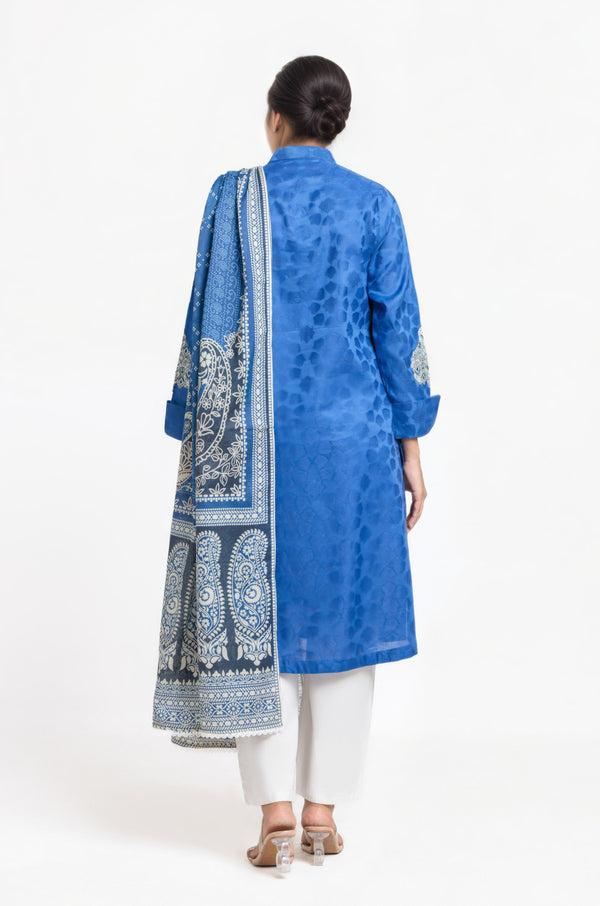 Blue-Jacquard-2 Piece (WPS25DE2039)