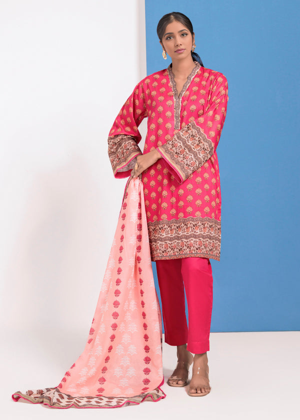 D-Pink-Lawn-3 Piece (WPS25P3098)