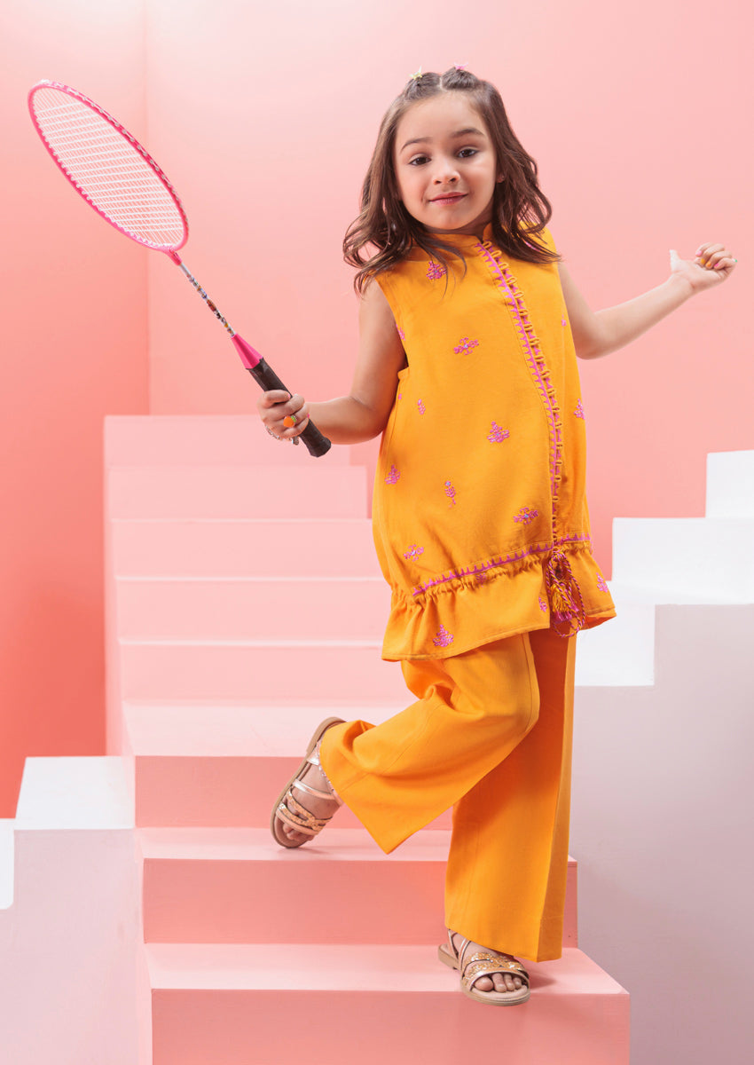Bonanza Satrangi Orange-Raw Silk-2 Piece (G25DE2024), view 1