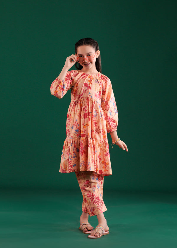 Peach-Dobby-Lawn-2 Piece (GP1P2PBS26BG1F9)