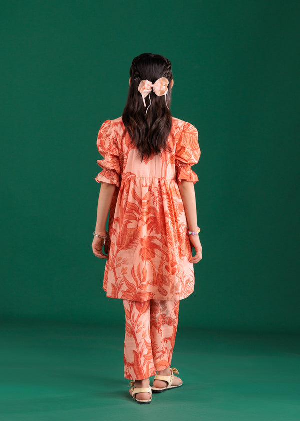 Orange-Dobby-Lawn-2 Piece (GP2PPBS26BG1F18)