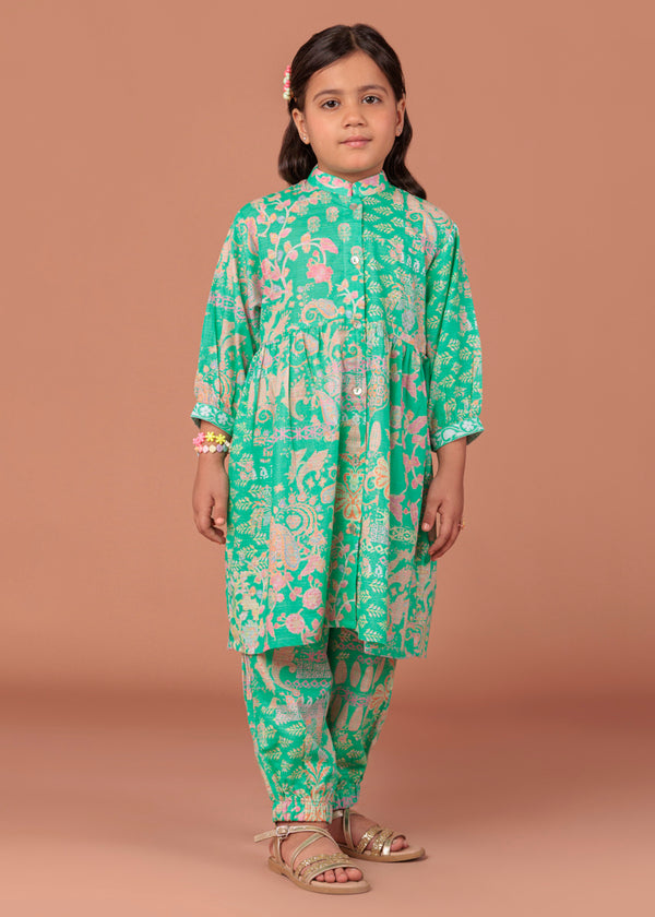 Green-Dobby-Lawn-2 Piece (GP2PPBS26BG2M10)