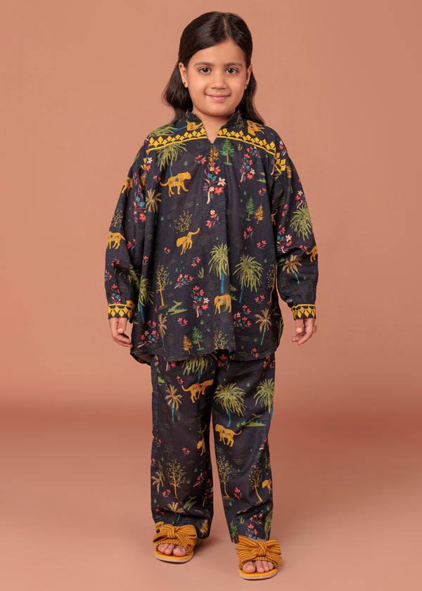 Blue-Dobby-Lawn-2 Piece (GP2PPBS26BG3A12)