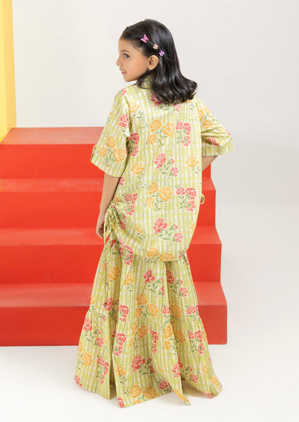 L-Green-Cambric-2 Piece (GPS25P2029)