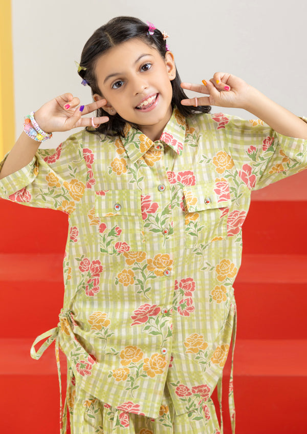 L-Green-Cambric-2 Piece (GPS25P2029)