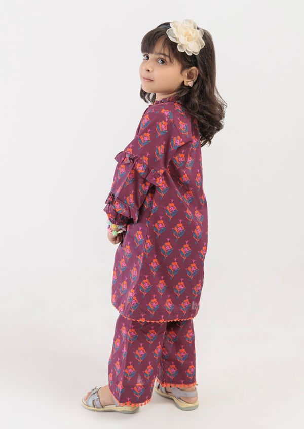 Plum-Cambric-2 Piece (GPS25P2035)