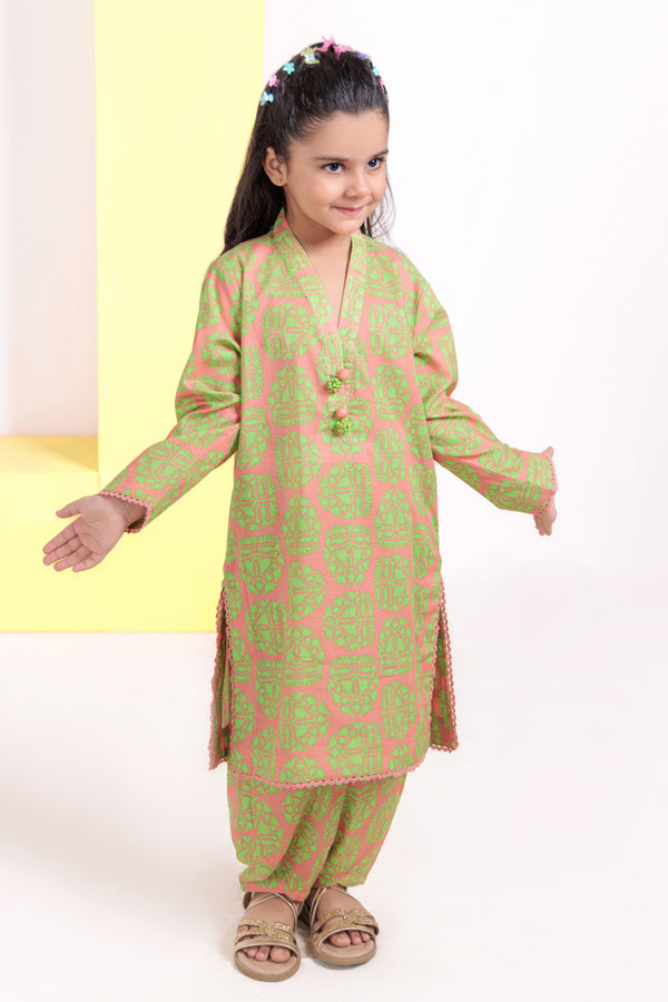 P-Pink-Cambric-2 Piece (GPS25P2042)