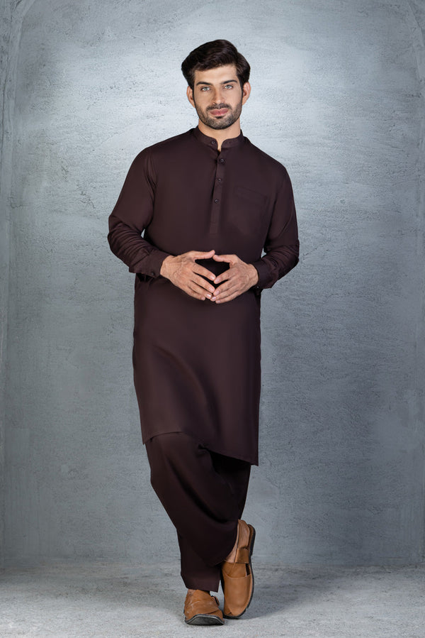 BROWN-BLENDED-SHALWAR SUIT (GSBB22-006)