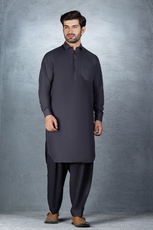 CHARCOAL-BLENDED-SHALWAR SUIT (GSBB22-008)