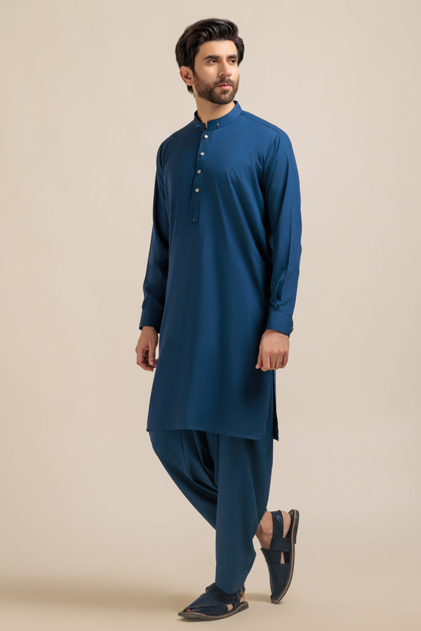 C-NAVY-BLENDED-SHALWAR SUIT - (GSBB23-015)