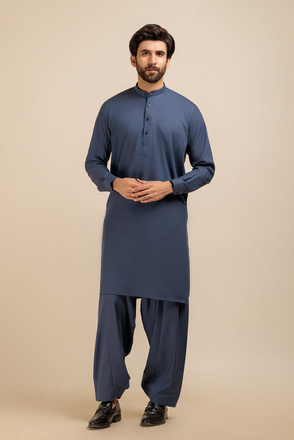 N-GREY-BLENDED-SHALWAR SUIT - (GSBR23-005)