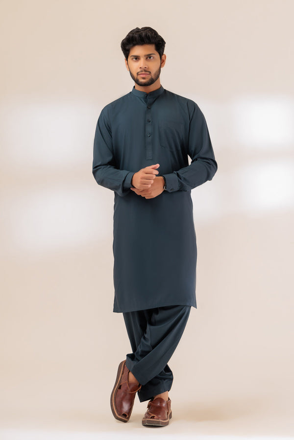 ESPRESSO-BLENDED-SHALWAR SUIT - (GSBR23-007)