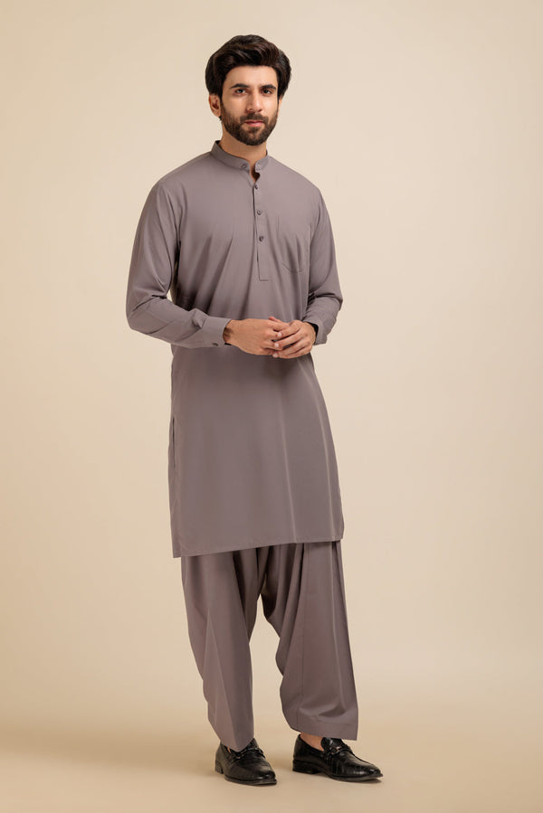 COBALT-BLENDED-SHALWAR SUIT - (GSBS23-033)