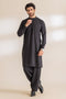 J-BLACK-BLENDED-SHALWAR SUIT - (GSBS24-011)