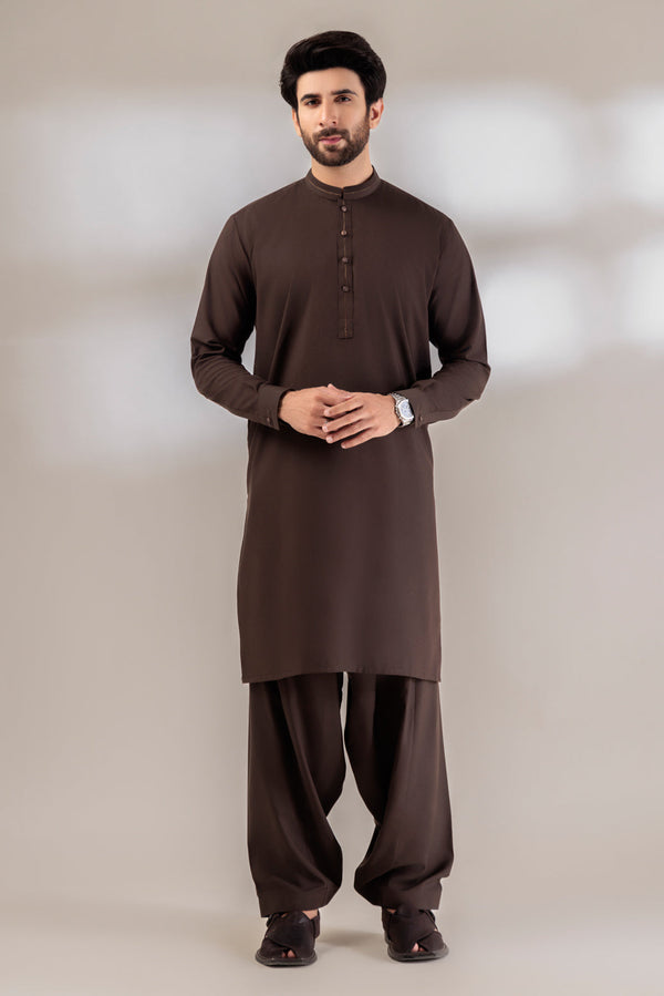 SLATE-BLENDED-SHALWAR SUIT - (GSBS24-015)