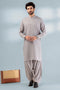 P-GREY-BLENDED-SHALWAR SUIT - (GSBS24-017)