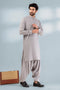 P-GREY-BLENDED-SHALWAR SUIT - (GSBS24-017)