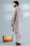 P-GREY-BLENDED-SHALWAR SUIT - (GSBS24-017)