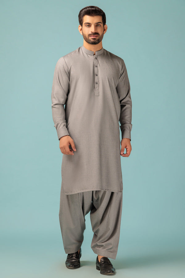 C-GREY-BLENDED-SHALWAR SUIT - (GSBW23-022)