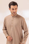 P-KHAKI-BLENDED-SHALWAR SUIT - (GSBW23-029)