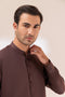 D-BROWN-BLENDED-SHALWAR SUIT - (GSBW23-037)