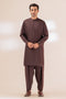 D-BROWN-BLENDED-SHALWAR SUIT - (GSBW23-037)