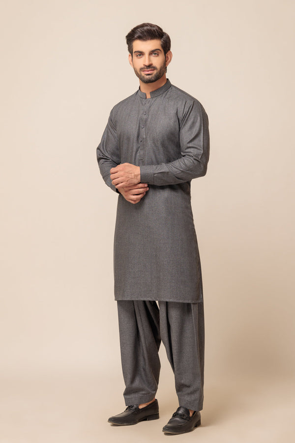 CHARCOAL-BLENDED-SHALWAR SUIT - (GSBW23-039)