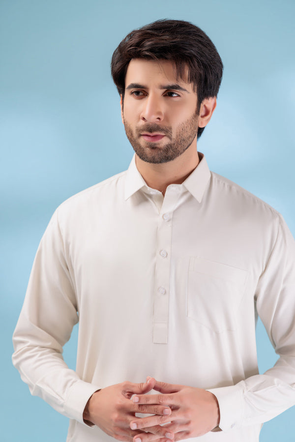 F-BROWN-BLENDED-SHALWAR SUIT - (GSSB23-008)