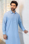 SCH-BLUE-BLENDED-SHALWAR SUIT - (GSSR24-001)