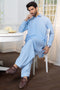 SCH-BLUE-BLENDED-SHALWAR SUIT - (GSSR24-001)