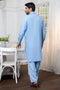 SCH-BLUE-BLENDED-SHALWAR SUIT - (GSSR24-001)